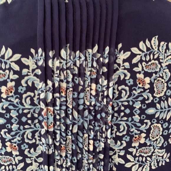 NWT Pale Sky blouse M lined with pleating 3/4 sleeve - Picture 8 of 10